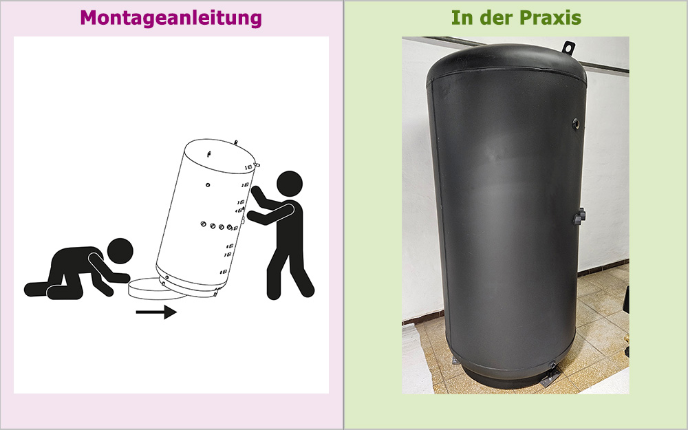 Schritt 3 – Dämmvlies am Aufstellort unterlegen