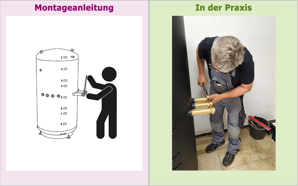 Schritt 4 – Anschluss-Flanschnippel montieren